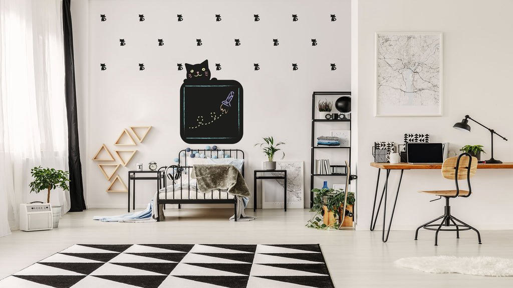 Naklejki tablicowe do pokoju dziecięcego inspiracja koty i kotki