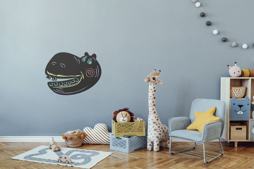 Naklejki na ścianę dla dzieci w kształcie Hipopotama - decoMasters