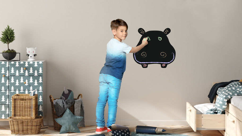 Naklejki na ścianę dla dzieci w kształcie Hipopotam - decoMasters