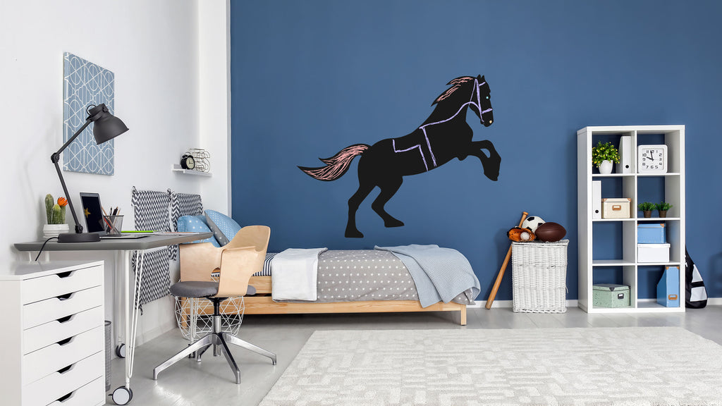 Naklejki tablicowe do pokoju dziecięcego Mustang Koń - decoMasters